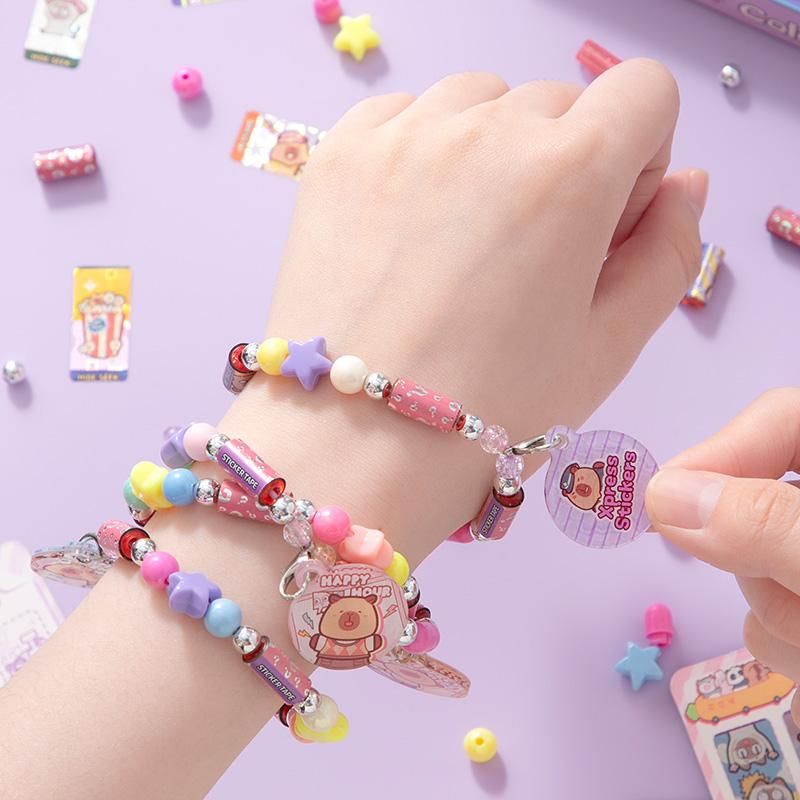 Capybara Sticker Roll and Bracelet Kit